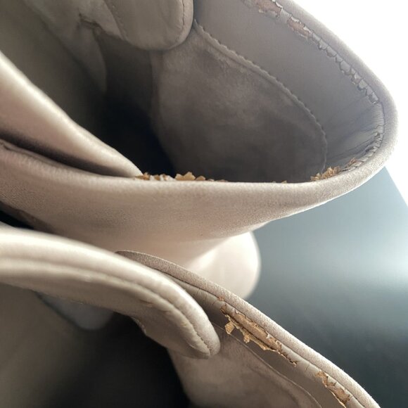 Gianni Bini 7 Leather Tan Zip Booties - Picture 6 of 8